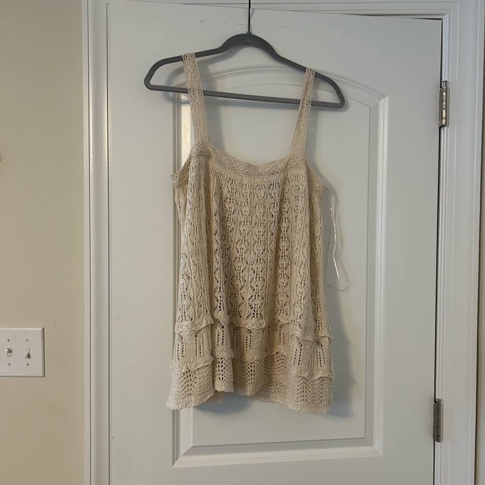Zara Cream Lace Camisole Top